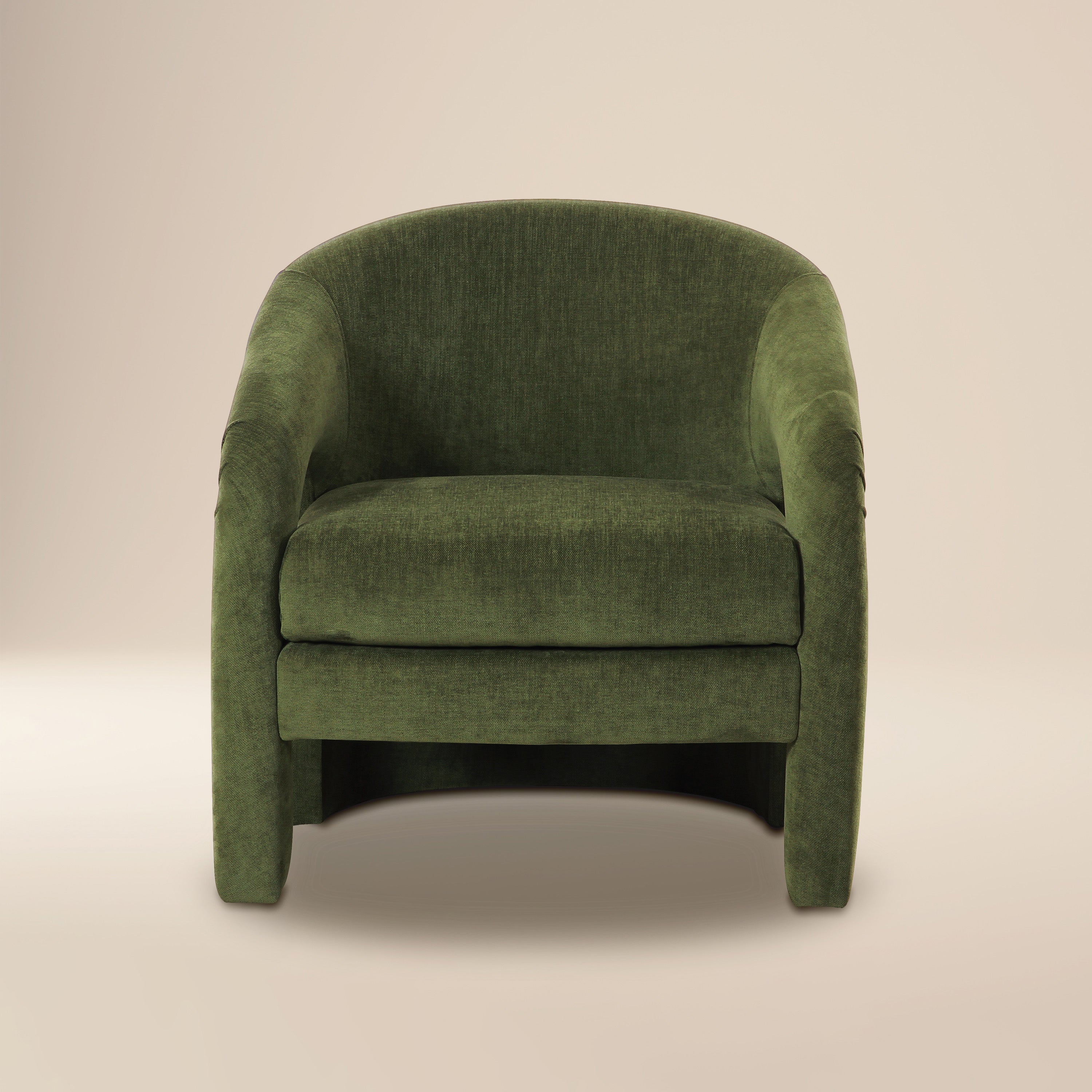 Modern Distressed Green Lounge Chair for Living Room