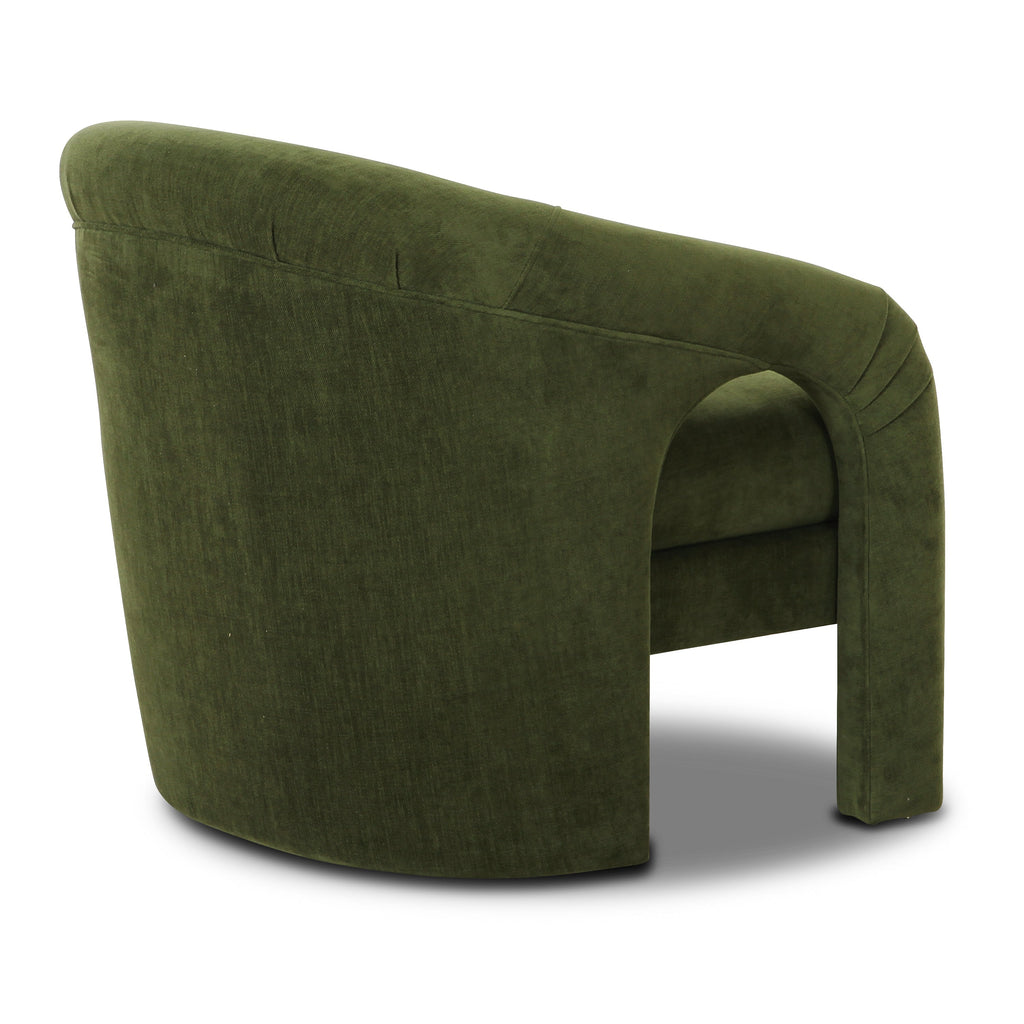 Modern Distressed Green Lounge Chair for Living Room