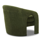 Chaise longue moderne verte vieillie pour salon