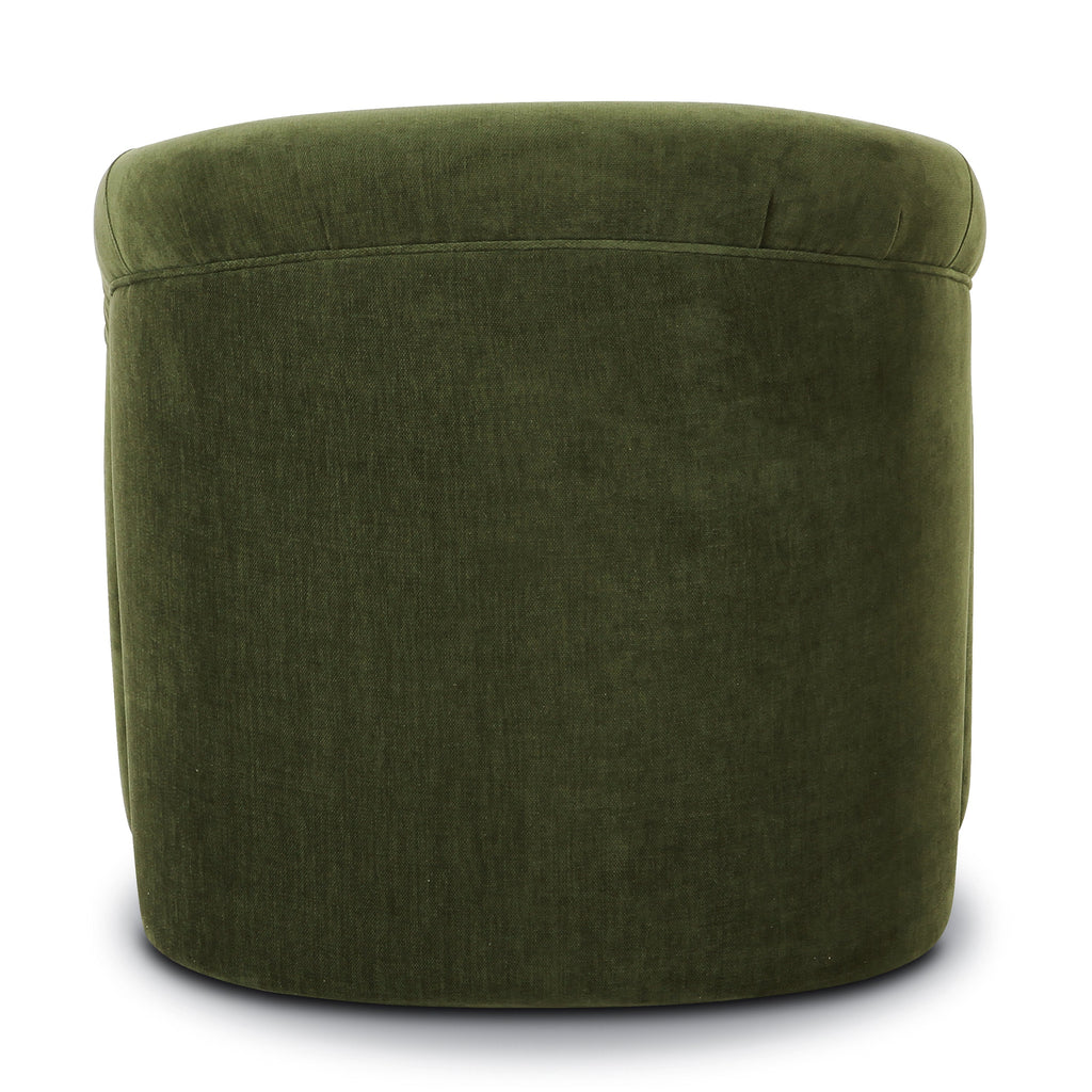 Modern Distressed Green Lounge Chair for Living Room