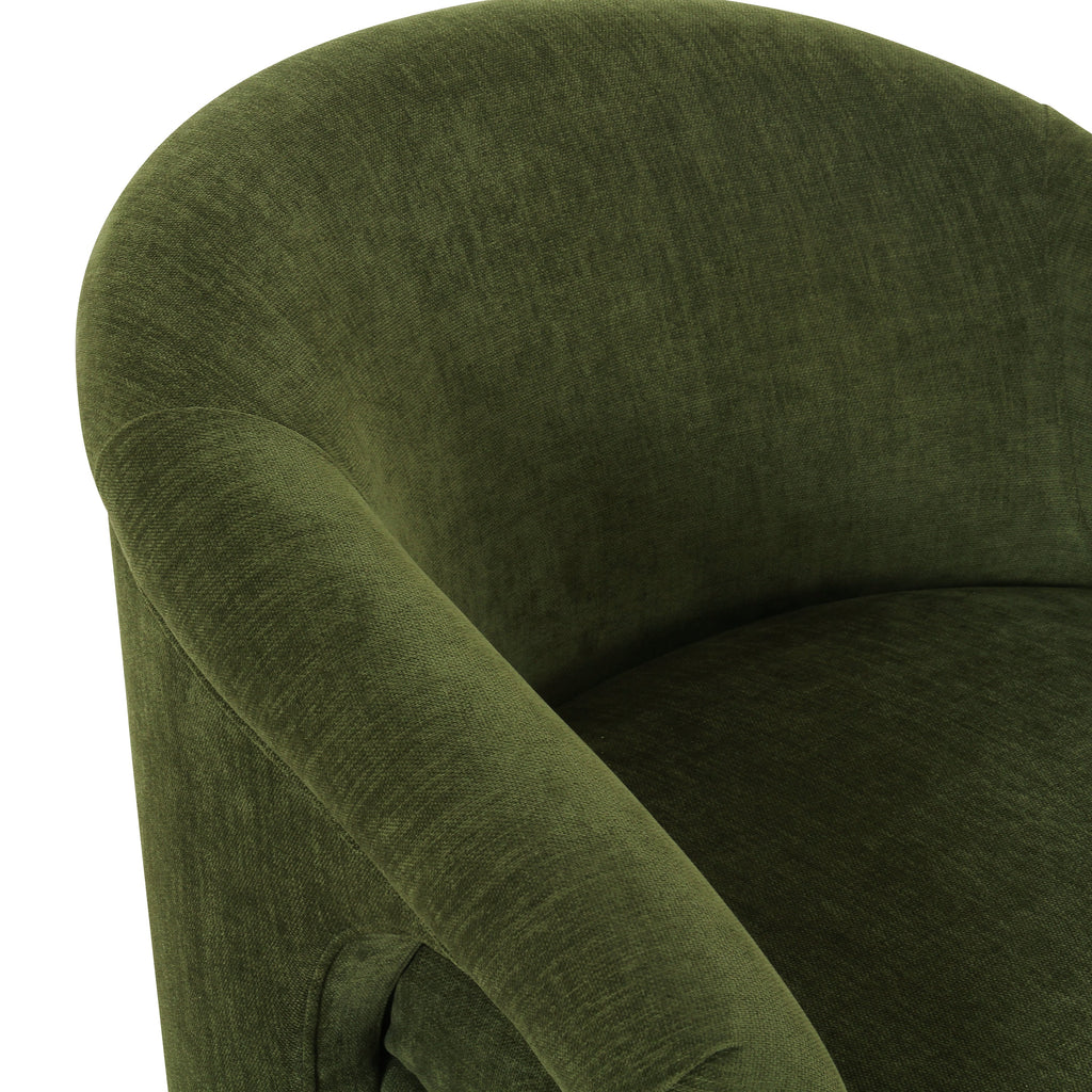 Modern Distressed Green Lounge Chair for Living Room