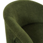 Chaise longue moderne verte vieillie pour salon