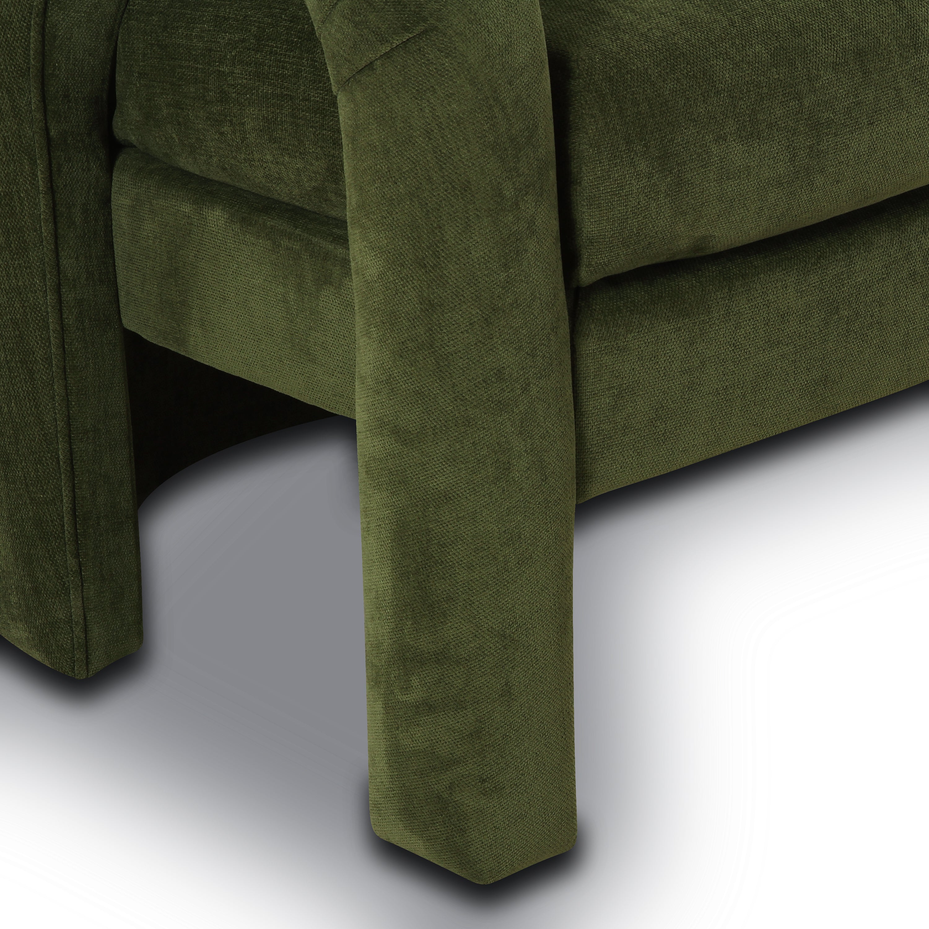 Modern Distressed Green Lounge Chair for Living Room