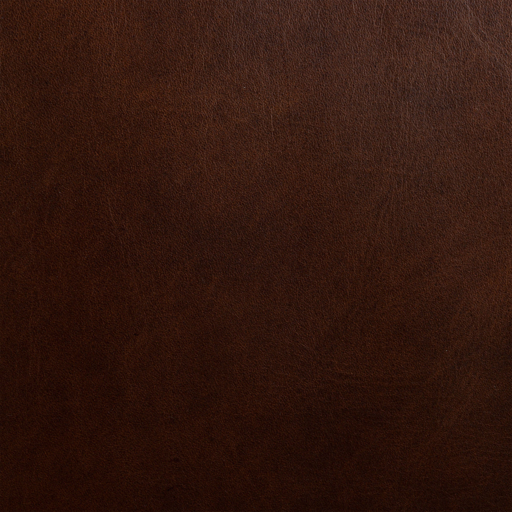 Mid-Century Modern Oscuro Brown Leather Lounge Chair with Tufted Back