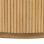 Table basse moderne en bois de chêne avec rangement pour salon