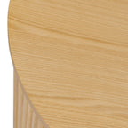 Table basse moderne en bois de chêne avec rangement pour salon