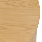 Table basse moderne en bois de chêne avec rangement pour salon