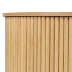 Table basse moderne en bois de chêne avec rangement pour salon