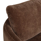 Fauteuil lounge pivotant moderne Bronzer Brown avec base pivotante à 360°
