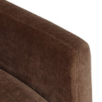 Fauteuil lounge pivotant moderne Bronzer Brown avec base pivotante à 360°