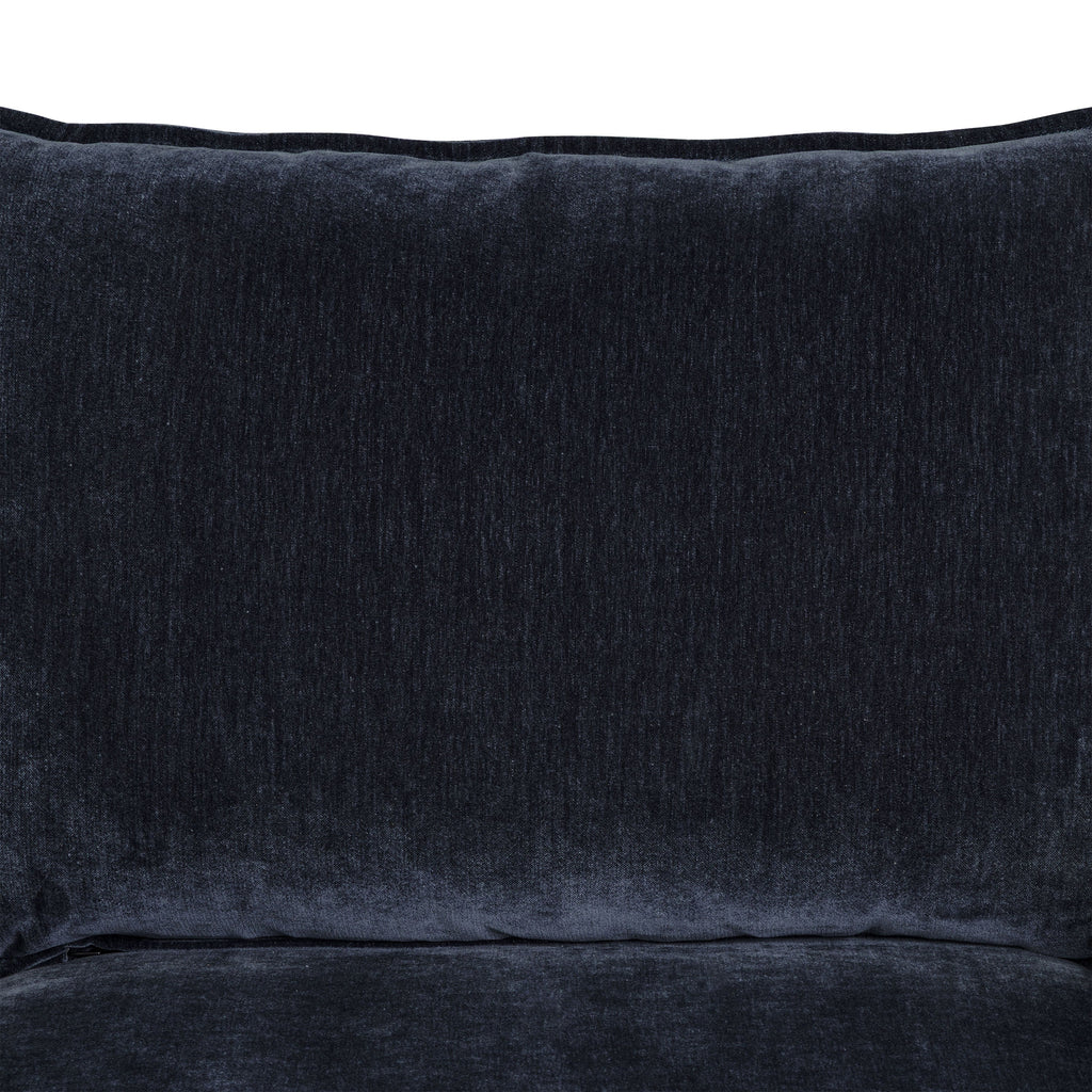 Modern Mystic Blue Swivel Lounge Chair with 360° Swivel Base