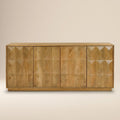 Modern Natural Sideboard with Kiln-Dried Wood Frame