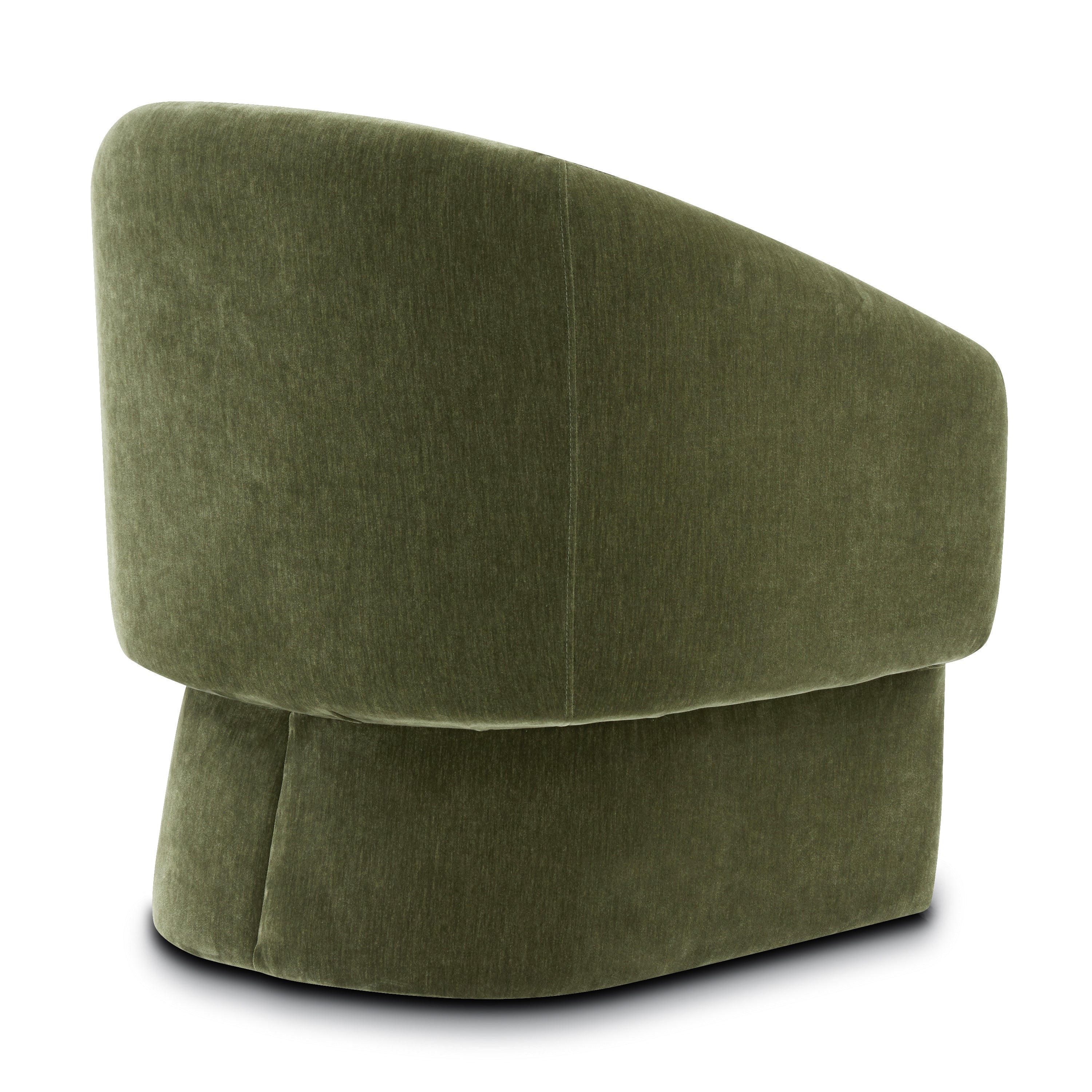Modern Sagano Green Lounge Chair with Kiln-Dried Wood Frame