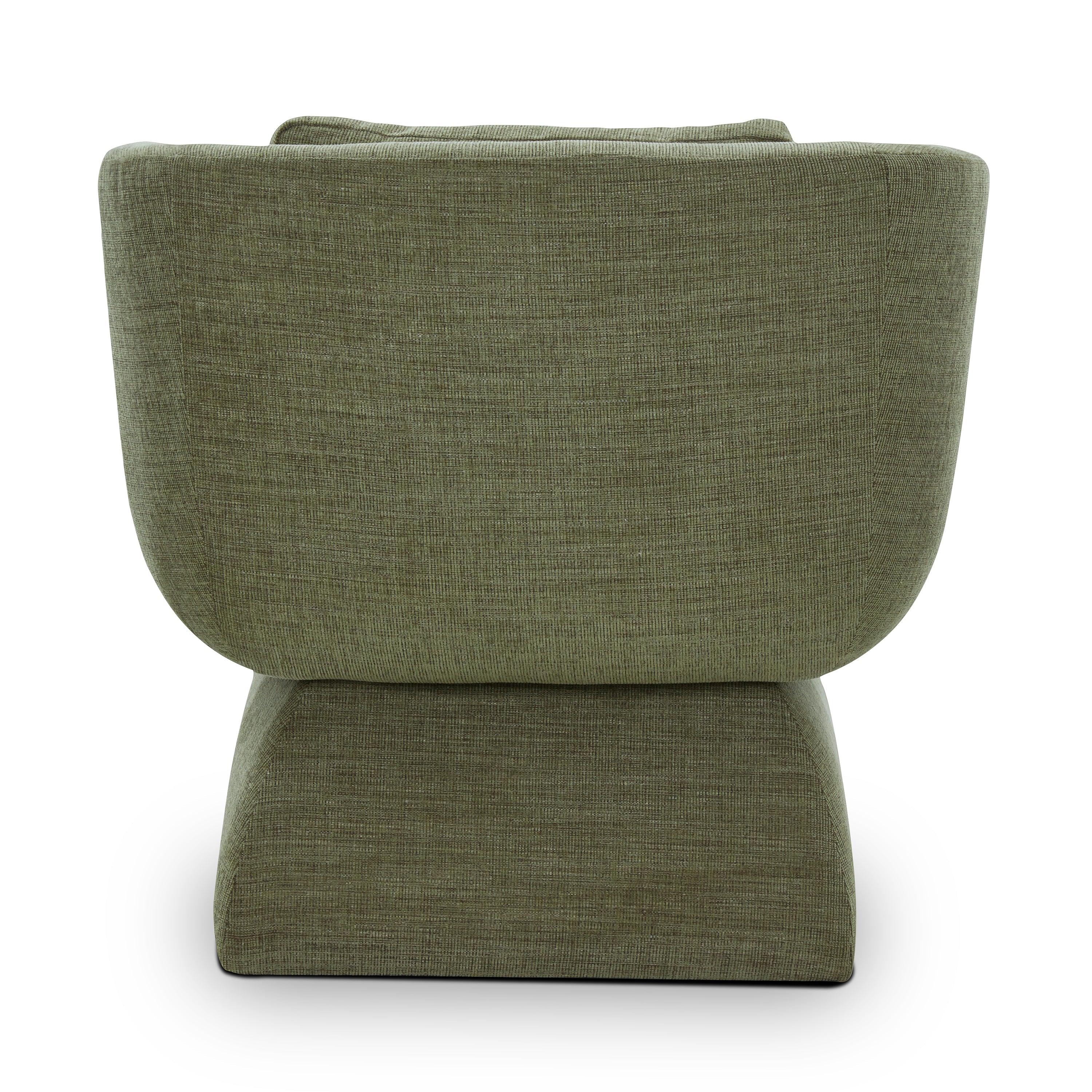 Modern Moss Green Lounge Chair with Kiln-Dried Wood Frame