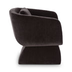 Chaise longue moderne Brown avec cadre en bois séché au four