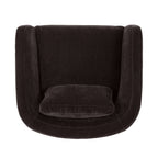 Chaise longue moderne Brown avec cadre en bois séché au four