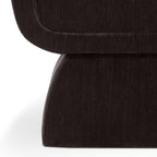 Chaise longue moderne Brown avec cadre en bois séché au four