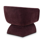 Fauteuil de salon Mello Plum moderne avec cadre en bois séché au four