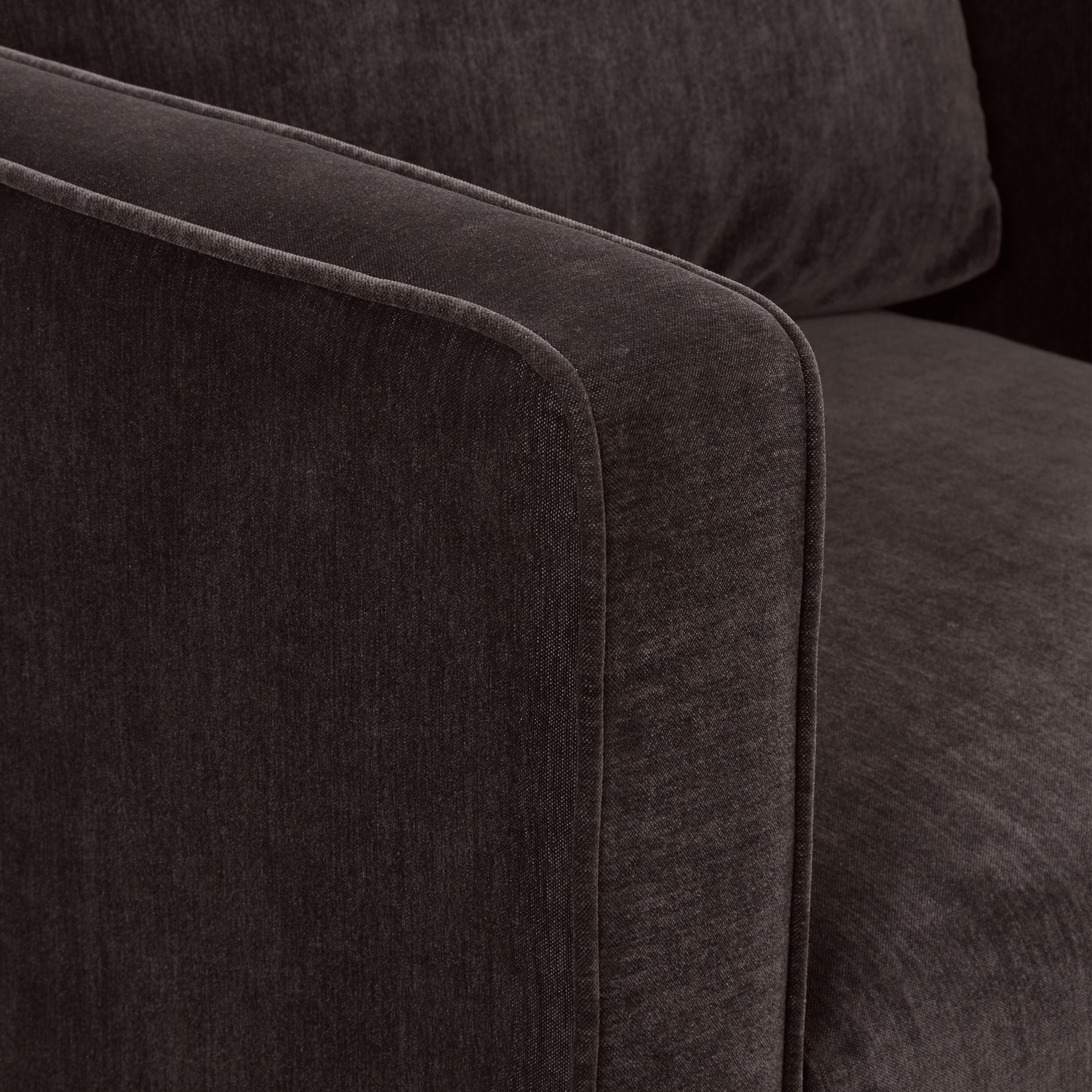 Modern Ganache Brown Swivel Lounge Chair with Tufted Back