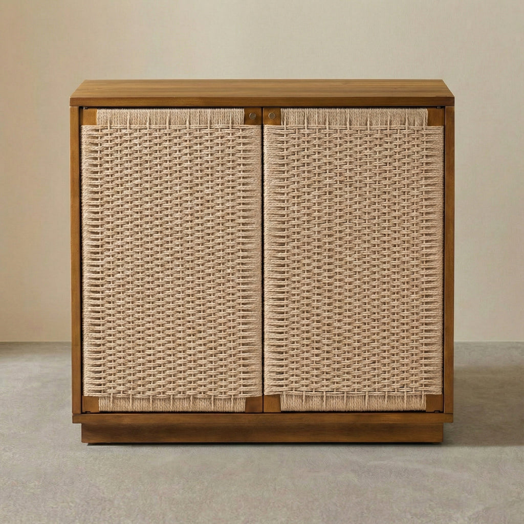 Modern Light Brown Sideboard with Storage for Dining Room or Entryway