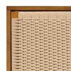 Bahut moderne marron clair avec rangement pour salle à manger ou entrée