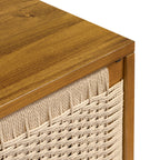 Bahut moderne marron clair avec rangement pour salle à manger ou entrée