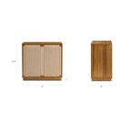 Bahut moderne marron clair avec rangement pour salle à manger ou entrée