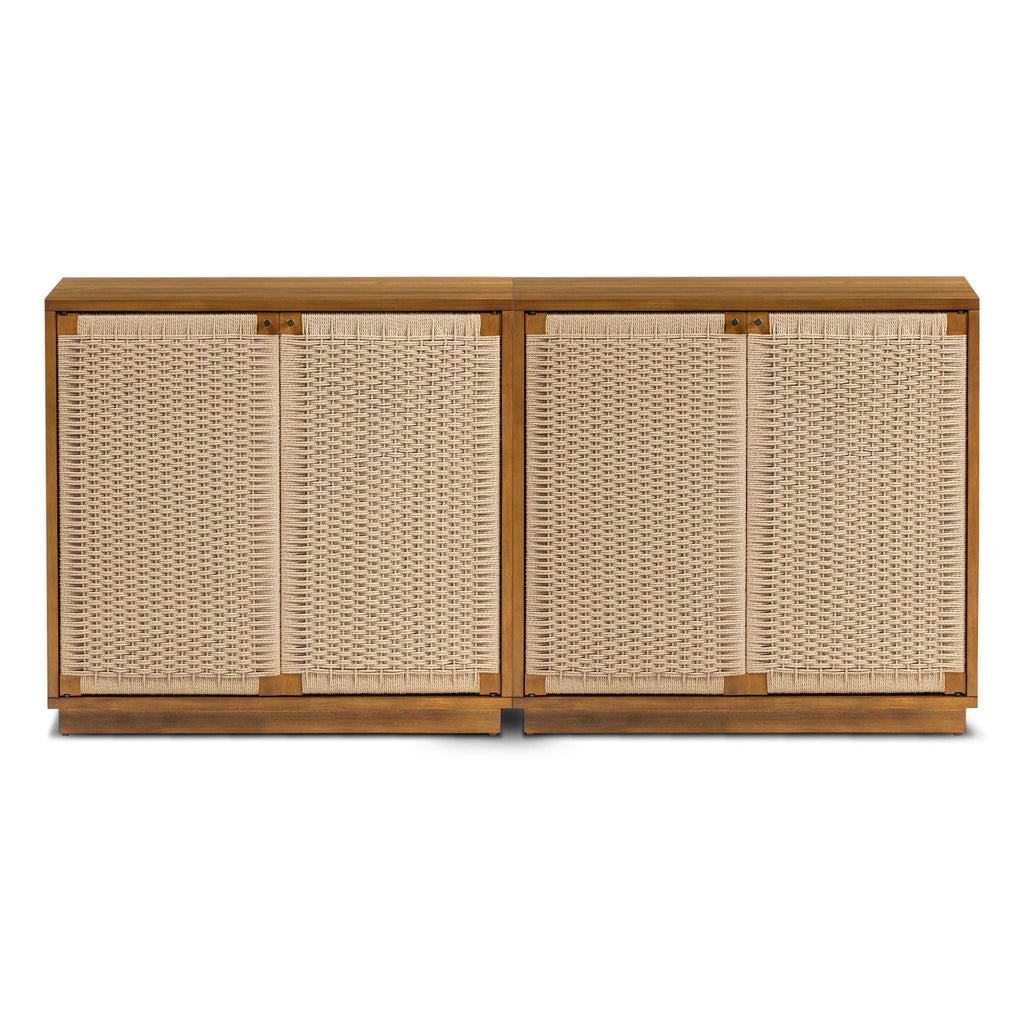 Modern Light Brown Sideboard with Storage for Dining Room or Entryway