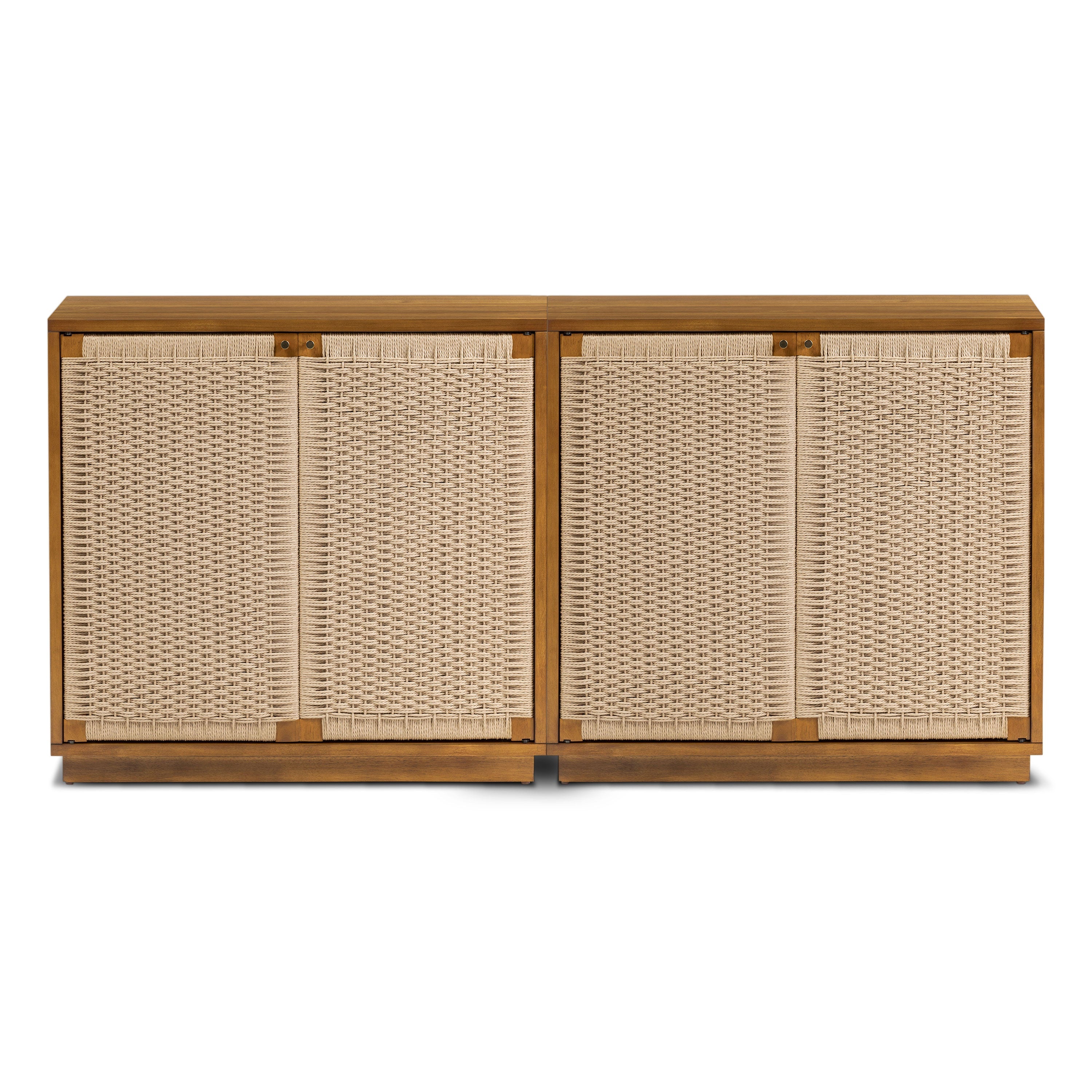 Modern Light Brown Sideboard with Storage for Dining Room or Entryway