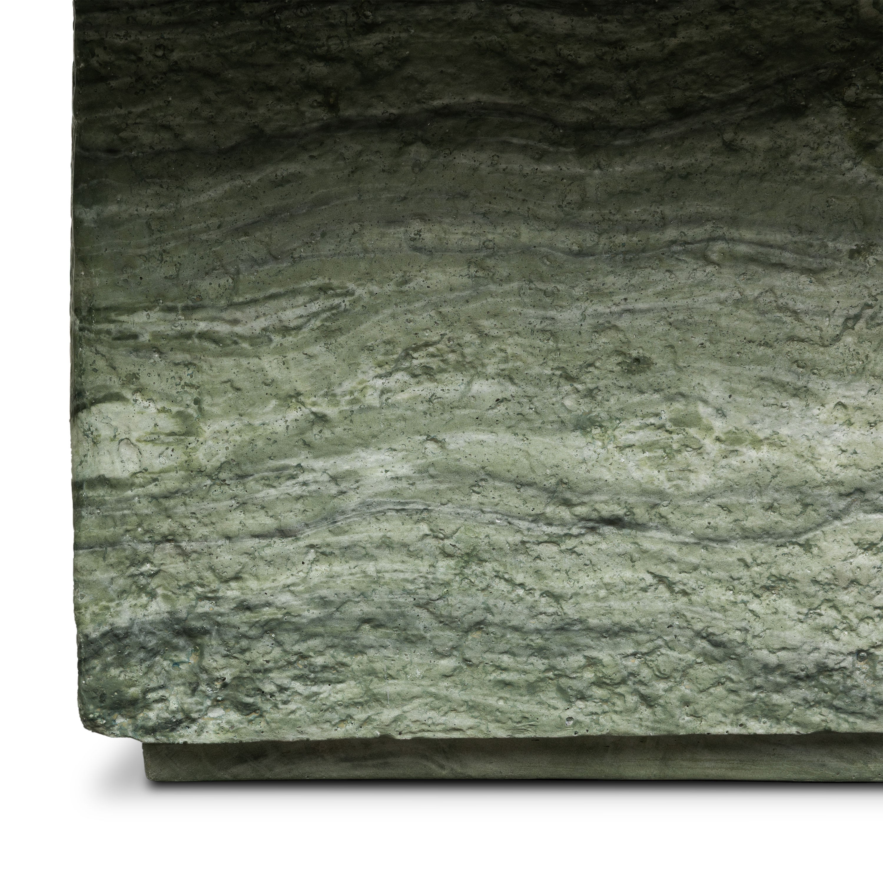 Modern Seaweed Green Coffee Table with Weather-Resistant Build