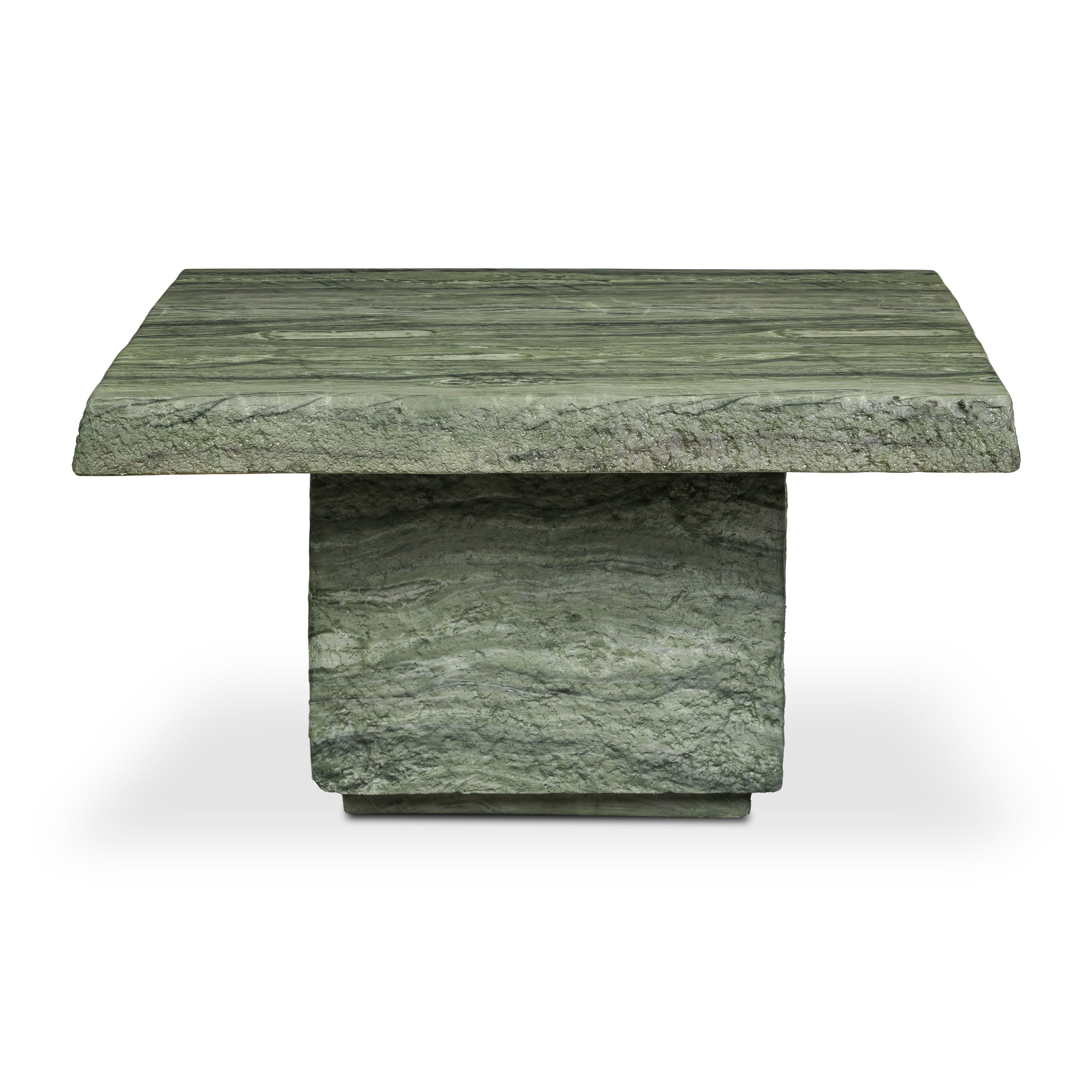 Modern Seaweed Green Coffee Table with Weather-Resistant Build