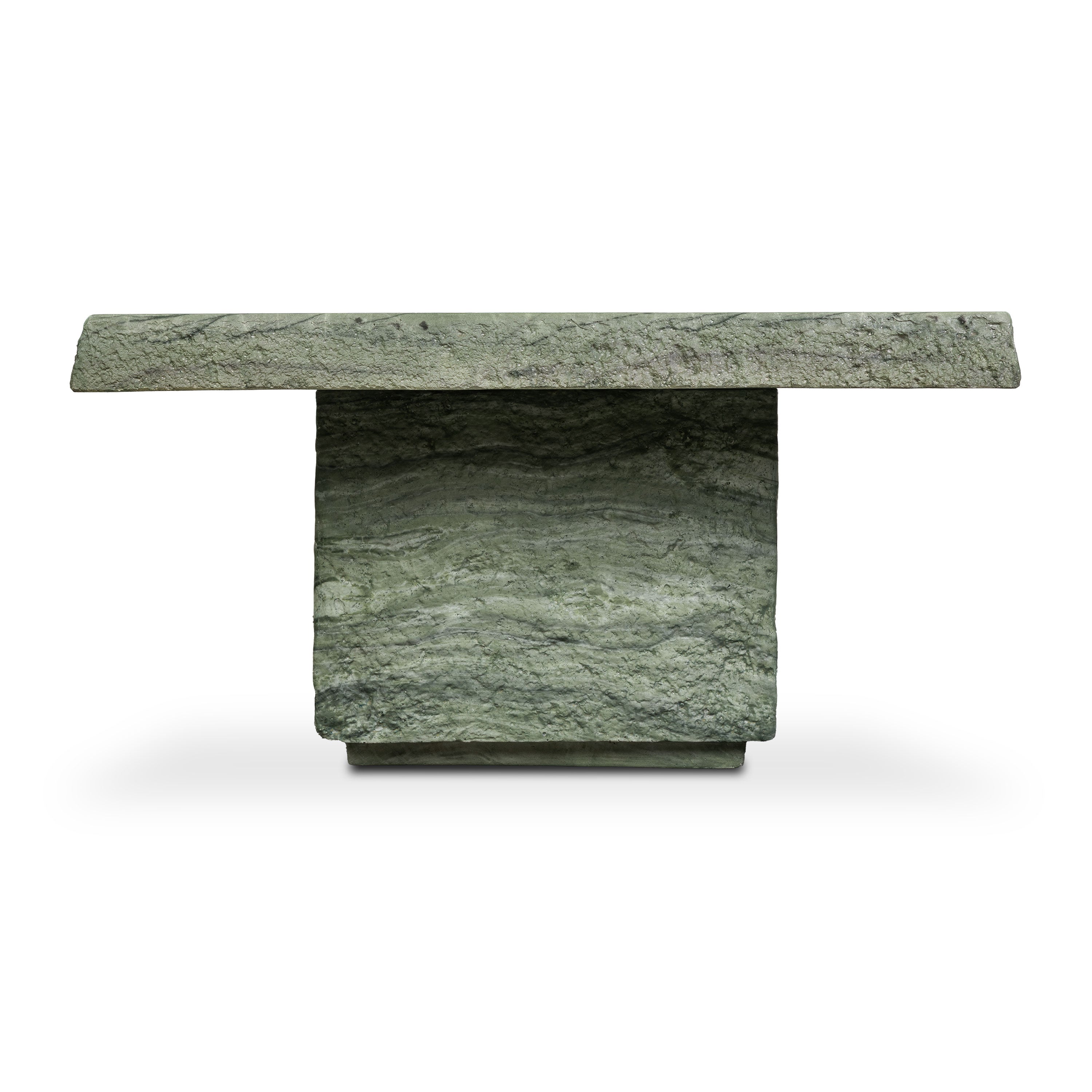Modern Seaweed Green Coffee Table with Weather-Resistant Build