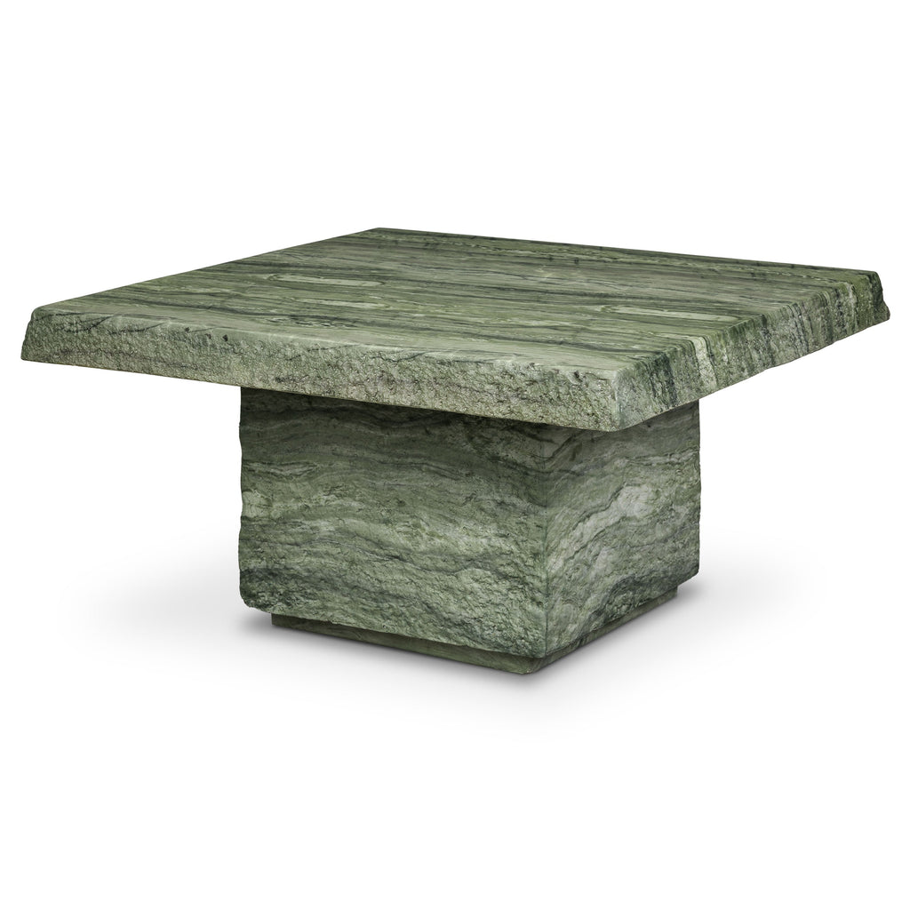 Modern Seaweed Green Coffee Table with Weather-Resistant Build