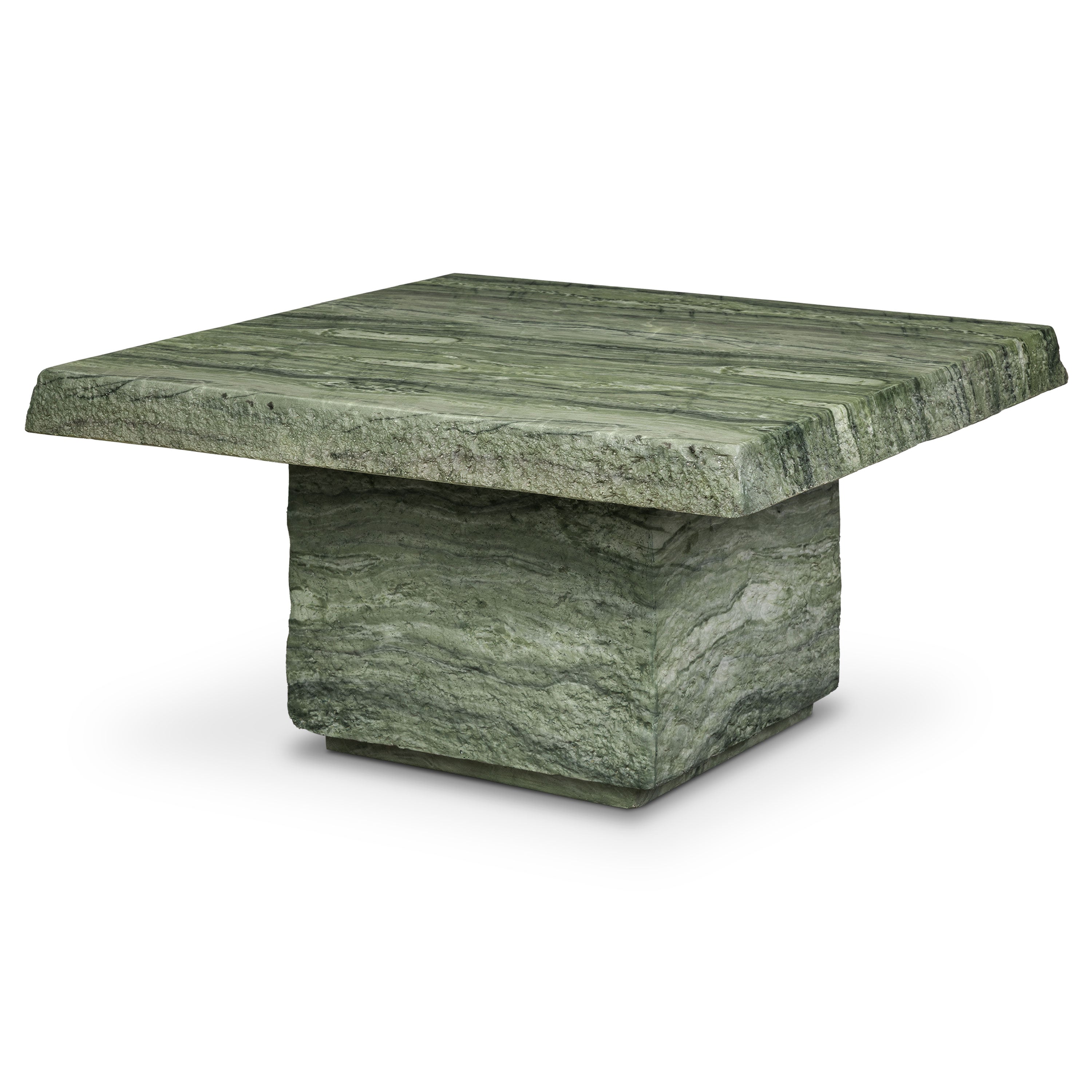 Modern Seaweed Green Coffee Table with Weather-Resistant Build