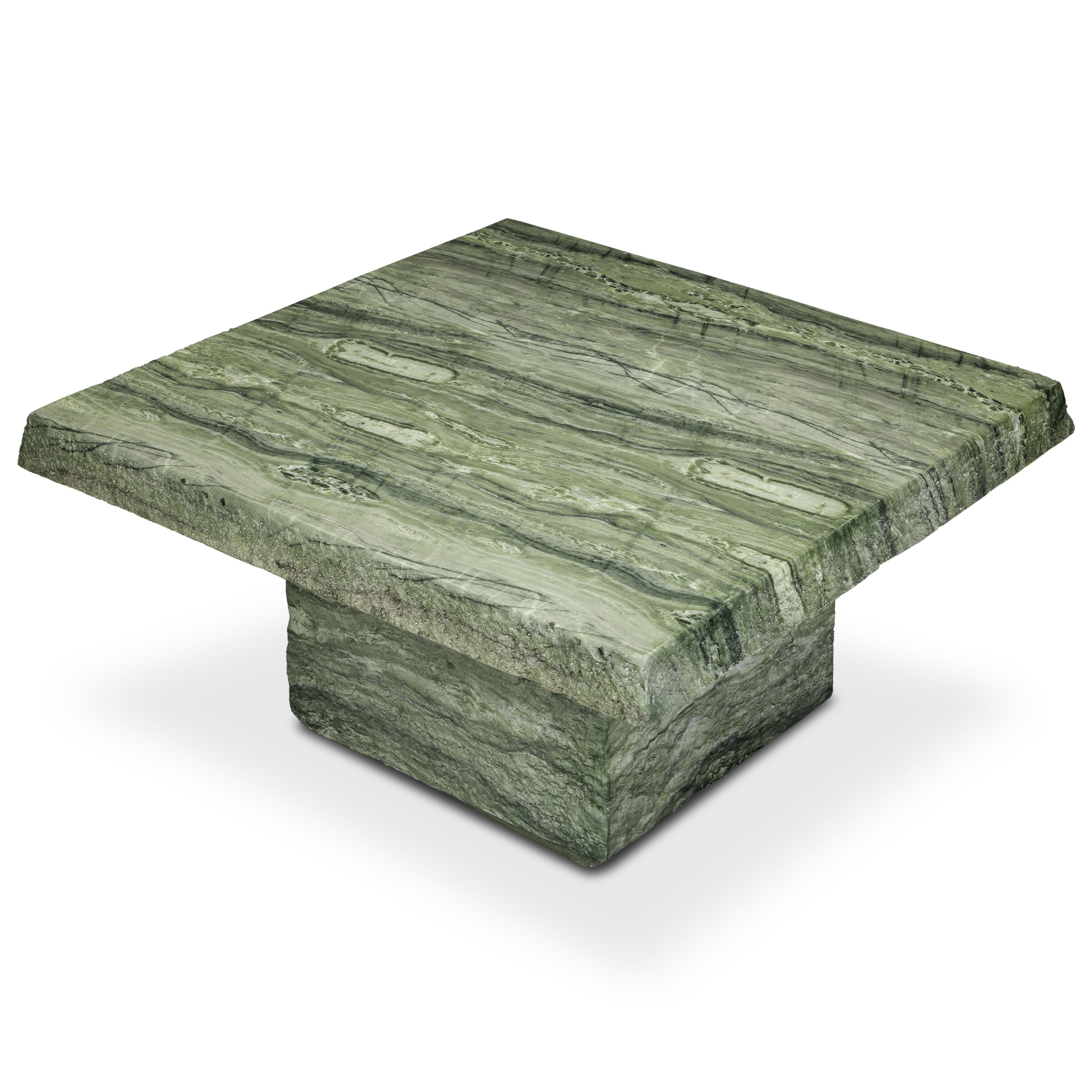 Modern Seaweed Green Coffee Table with Weather-Resistant Build