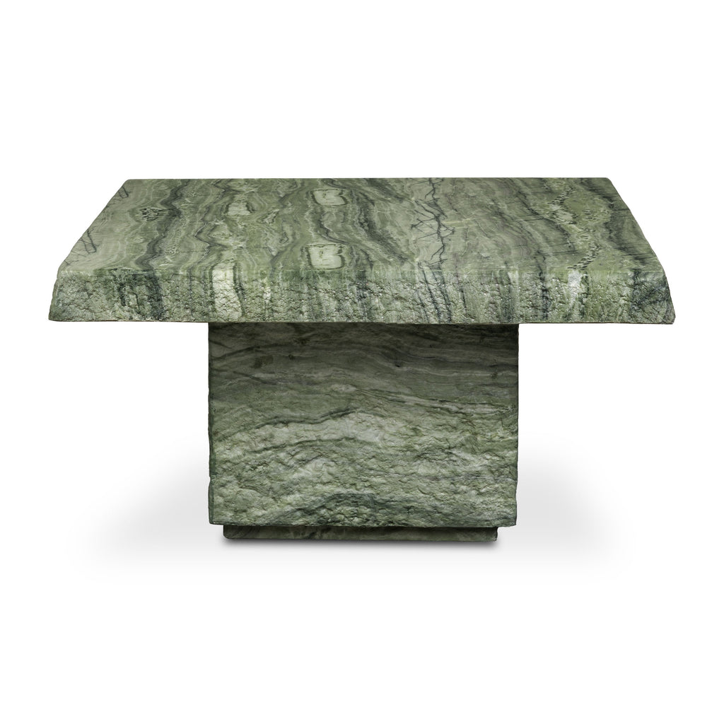 Modern Seaweed Green Coffee Table with Weather-Resistant Build