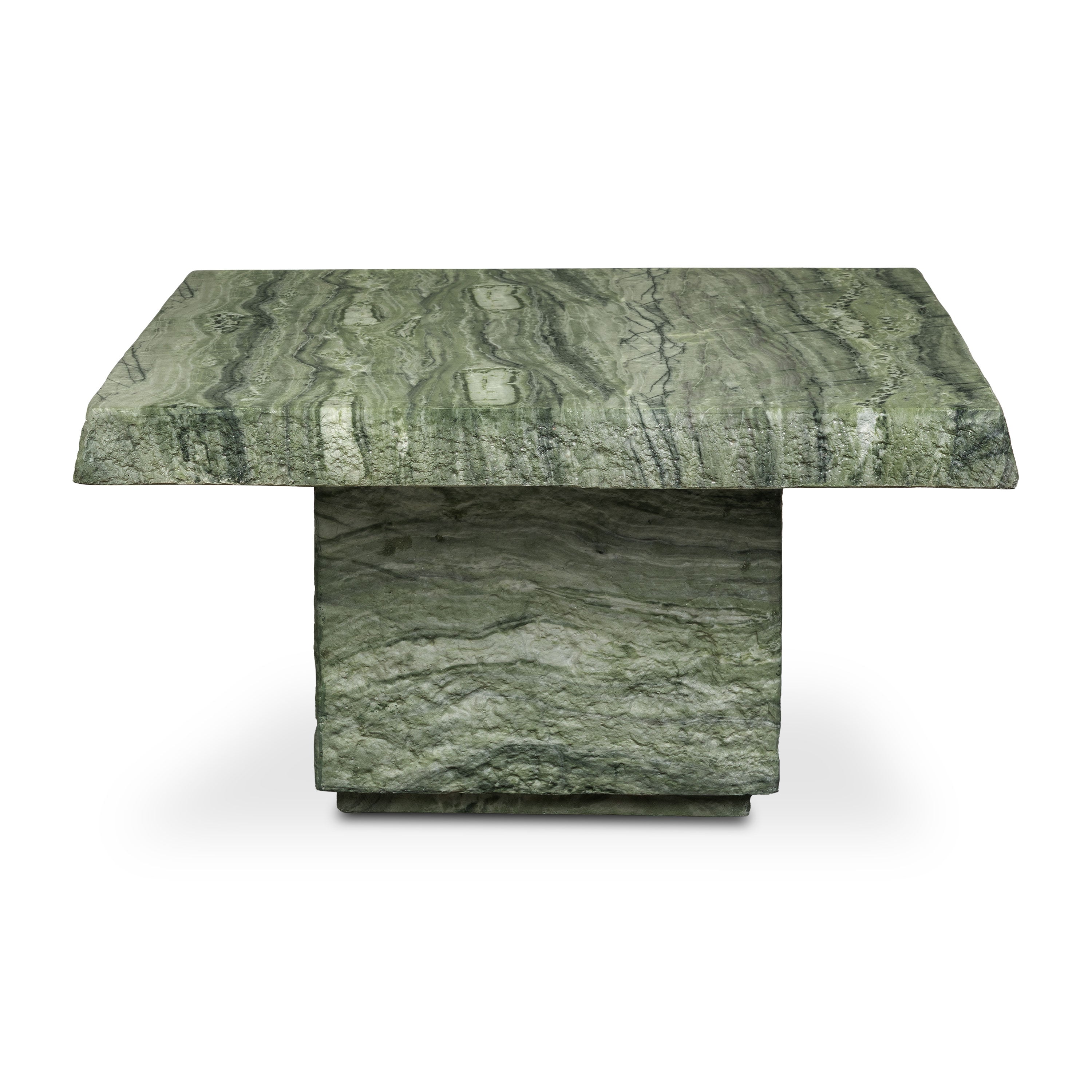 Modern Seaweed Green Coffee Table with Weather-Resistant Build