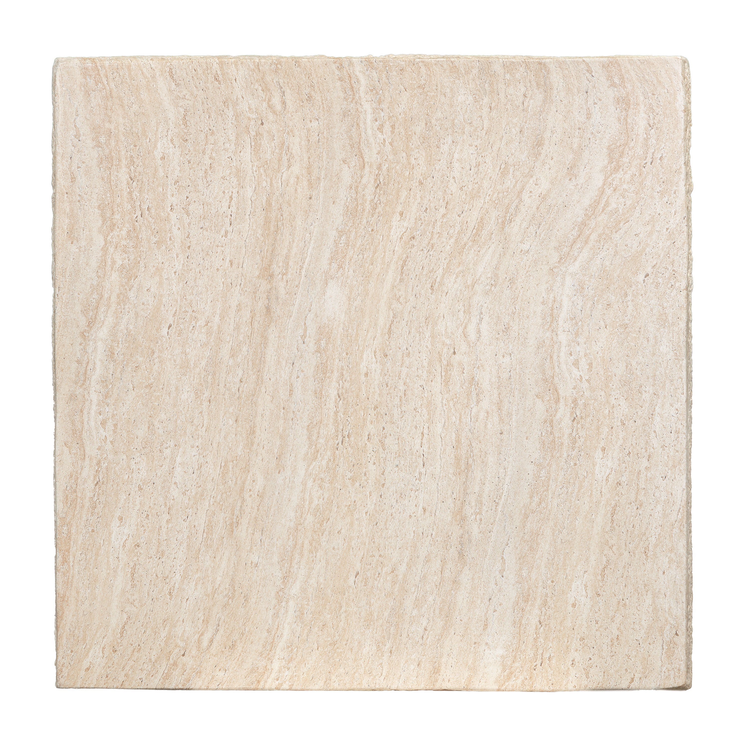 Modern Travertine Travertine Coffee Table with Weather-Resistant Build