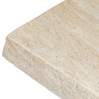 Table basse en travertin moderne avec construction résistante aux intempéries