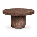 Table basse rouge bordeaux moderne avec construction résistante aux intempéries