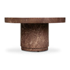Table basse rouge bordeaux moderne avec construction résistante aux intempéries