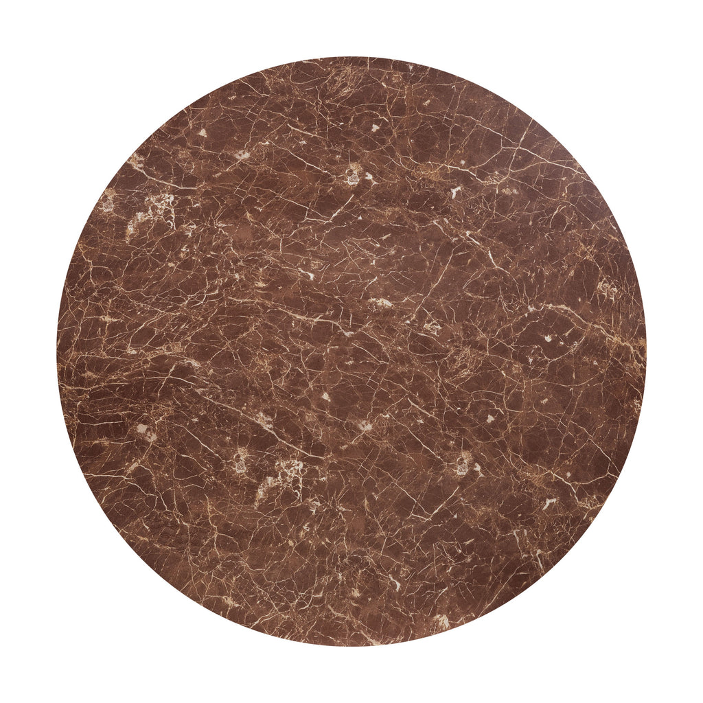Modern Bordeaux Red Coffee Table with Weather-Resistant Build
