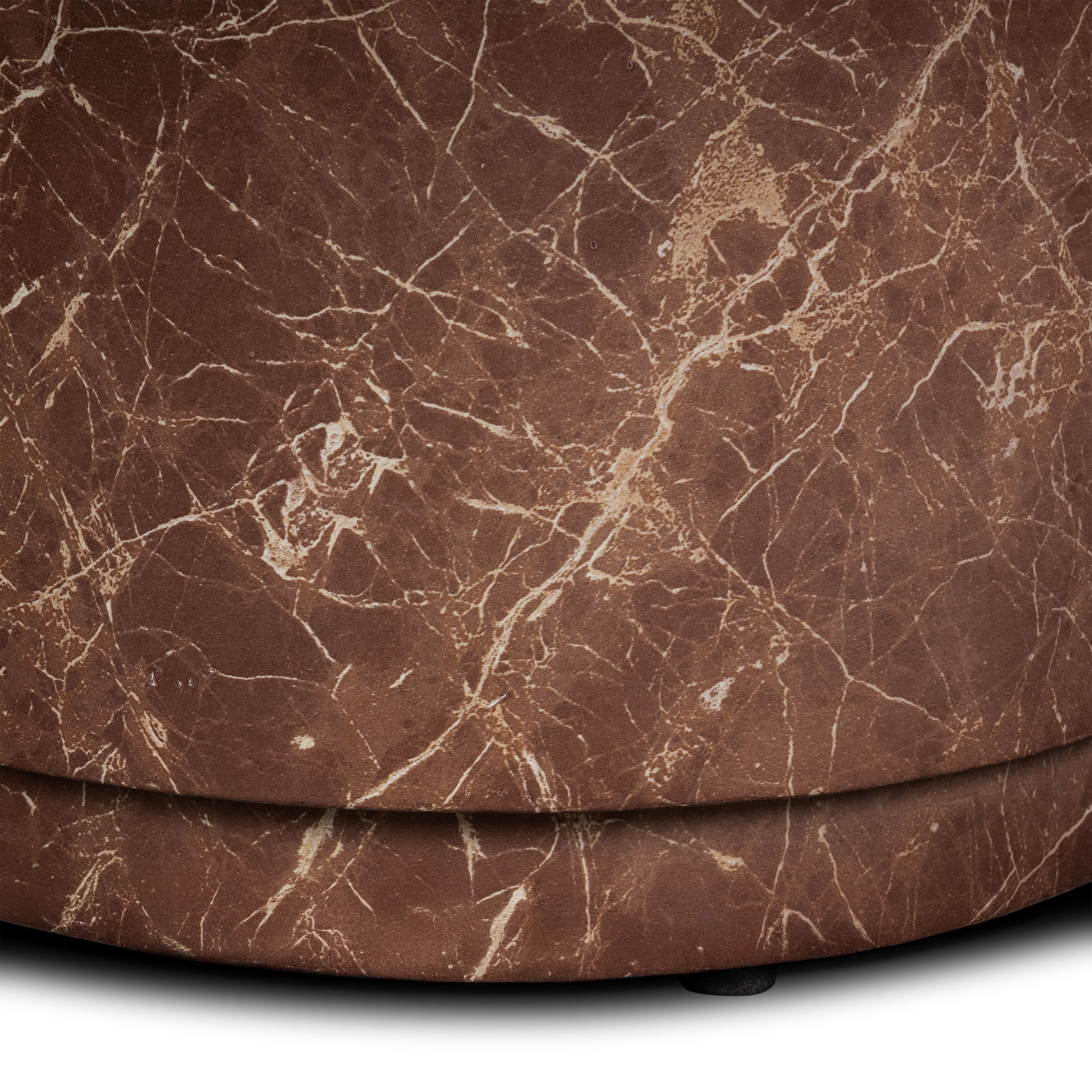 Modern Bordeaux Red Coffee Table with Weather-Resistant Build