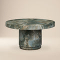 Modern Jade Green Coffee Table with Weather-Resistant Build