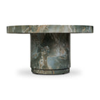 Table basse moderne vert jade avec fabrication résistante aux intempéries
