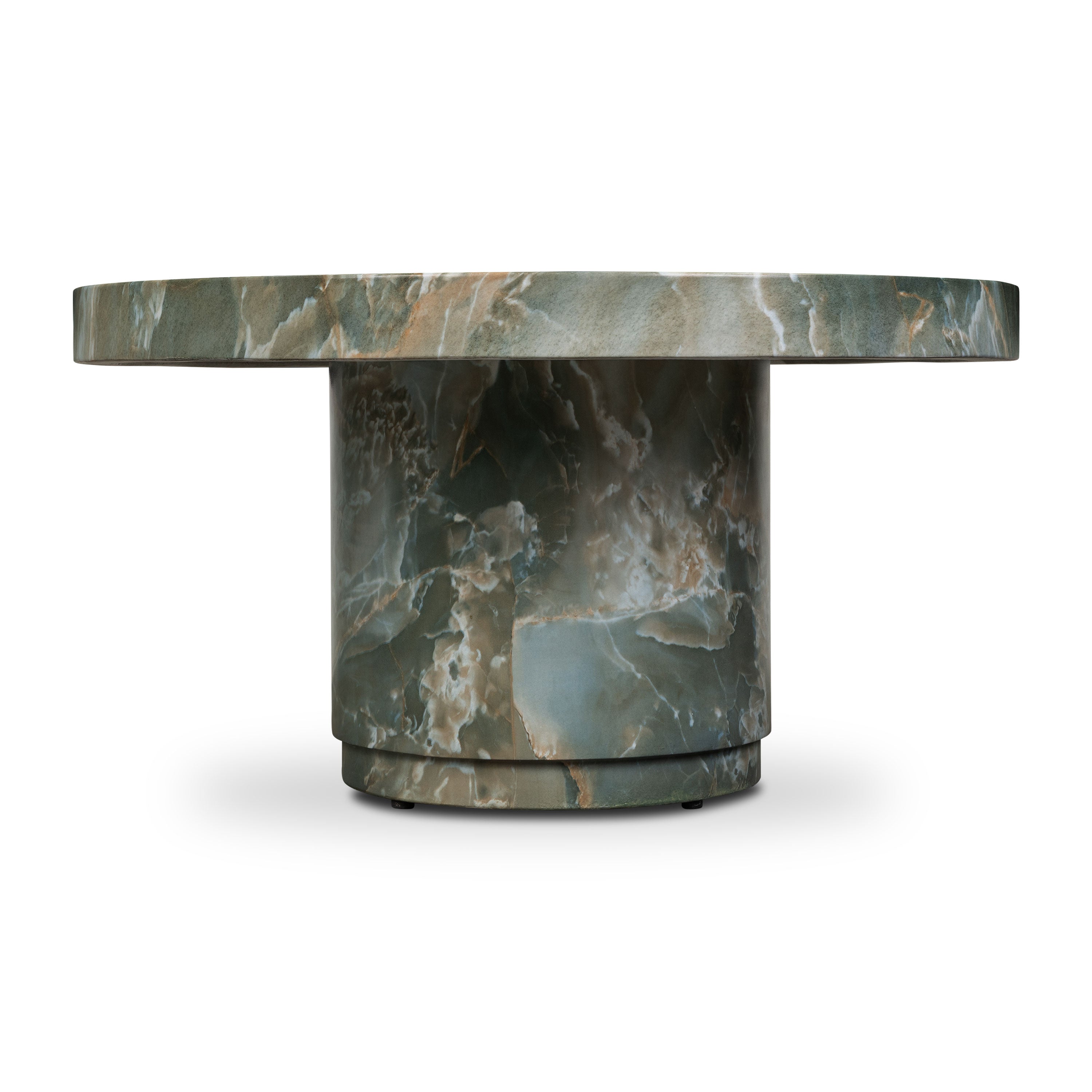 Modern Jade Green Coffee Table with Weather-Resistant Build