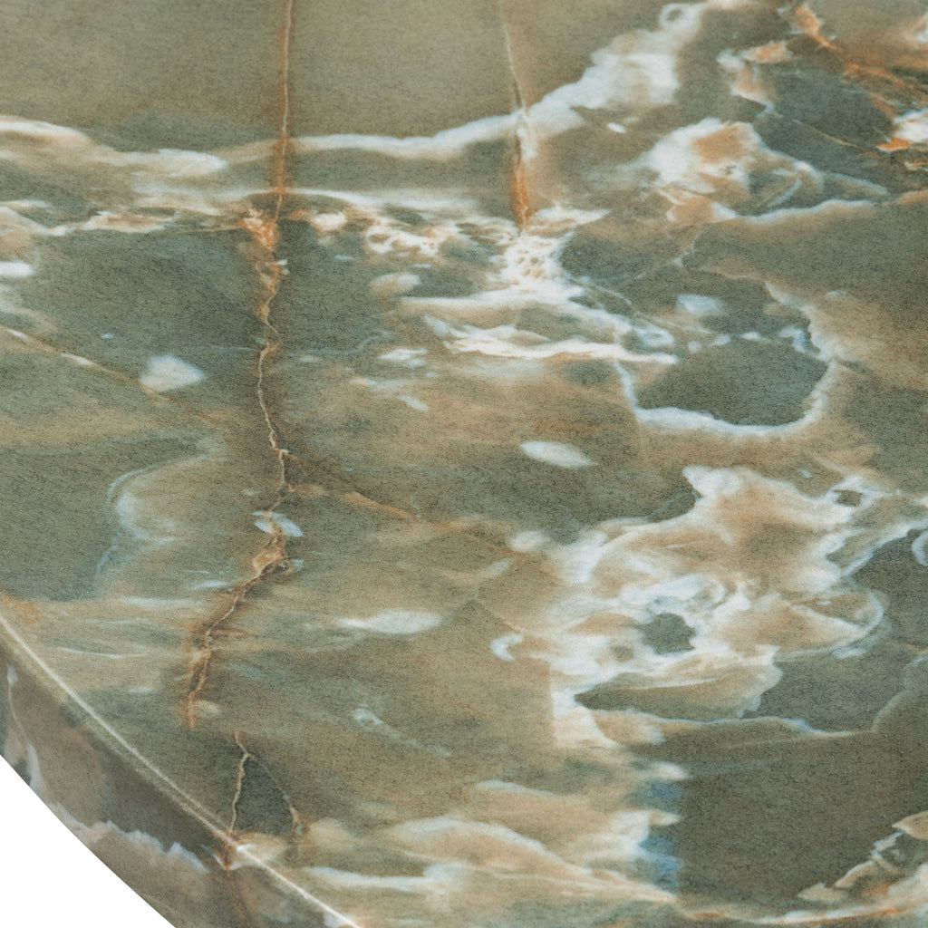 Modern Jade Green Coffee Table with Weather-Resistant Build