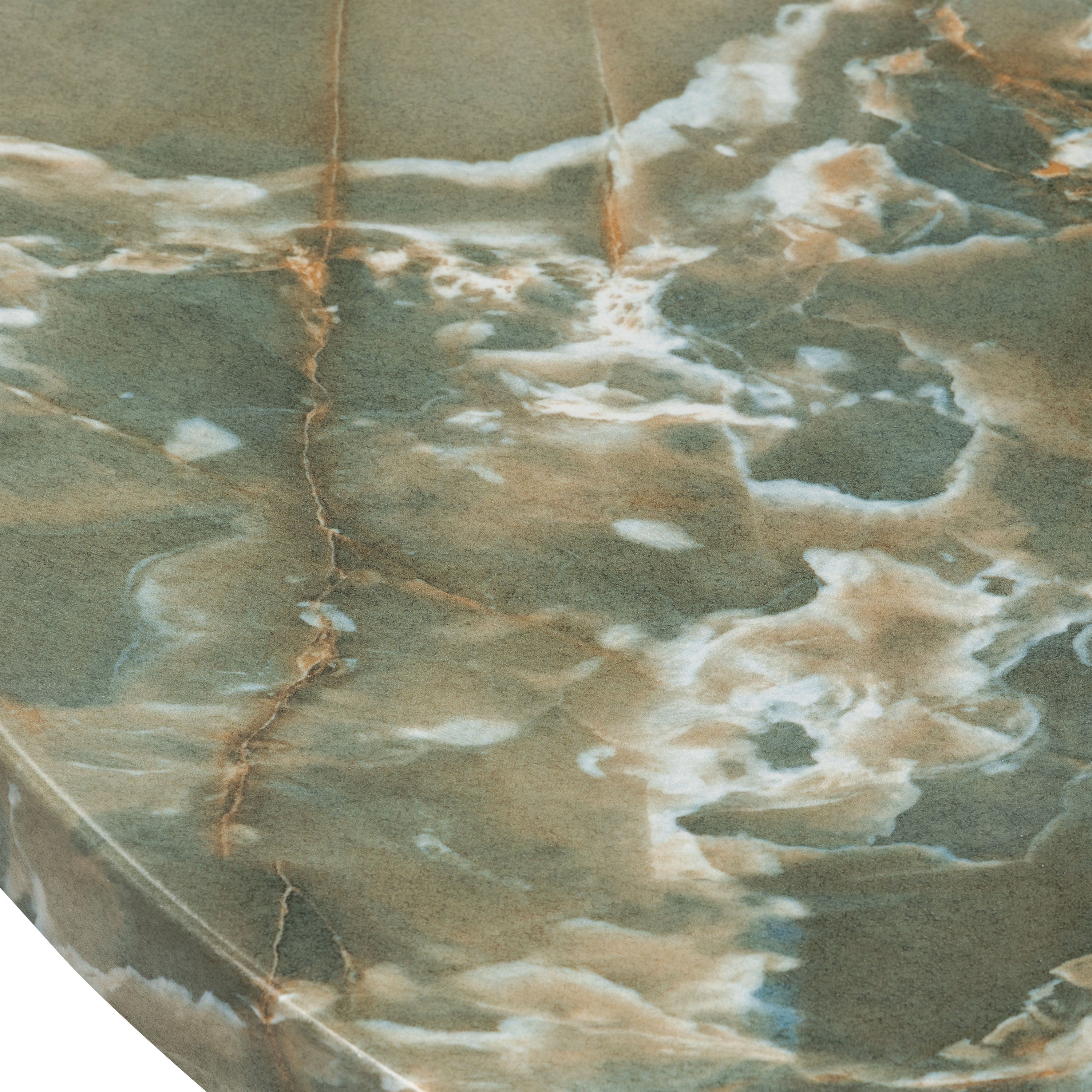 Modern Jade Green Coffee Table with Weather-Resistant Build