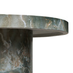 Table basse moderne vert jade avec fabrication résistante aux intempéries