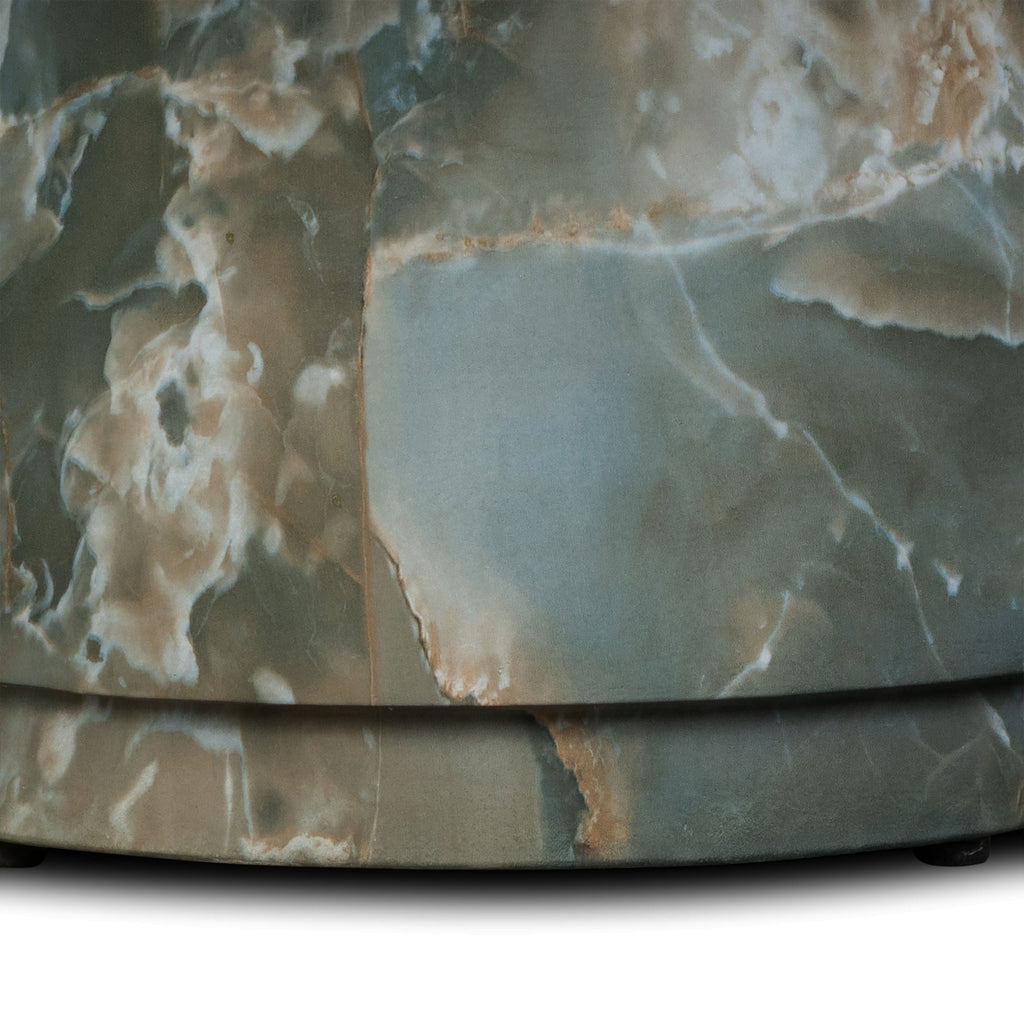 Modern Jade Green Coffee Table with Weather-Resistant Build